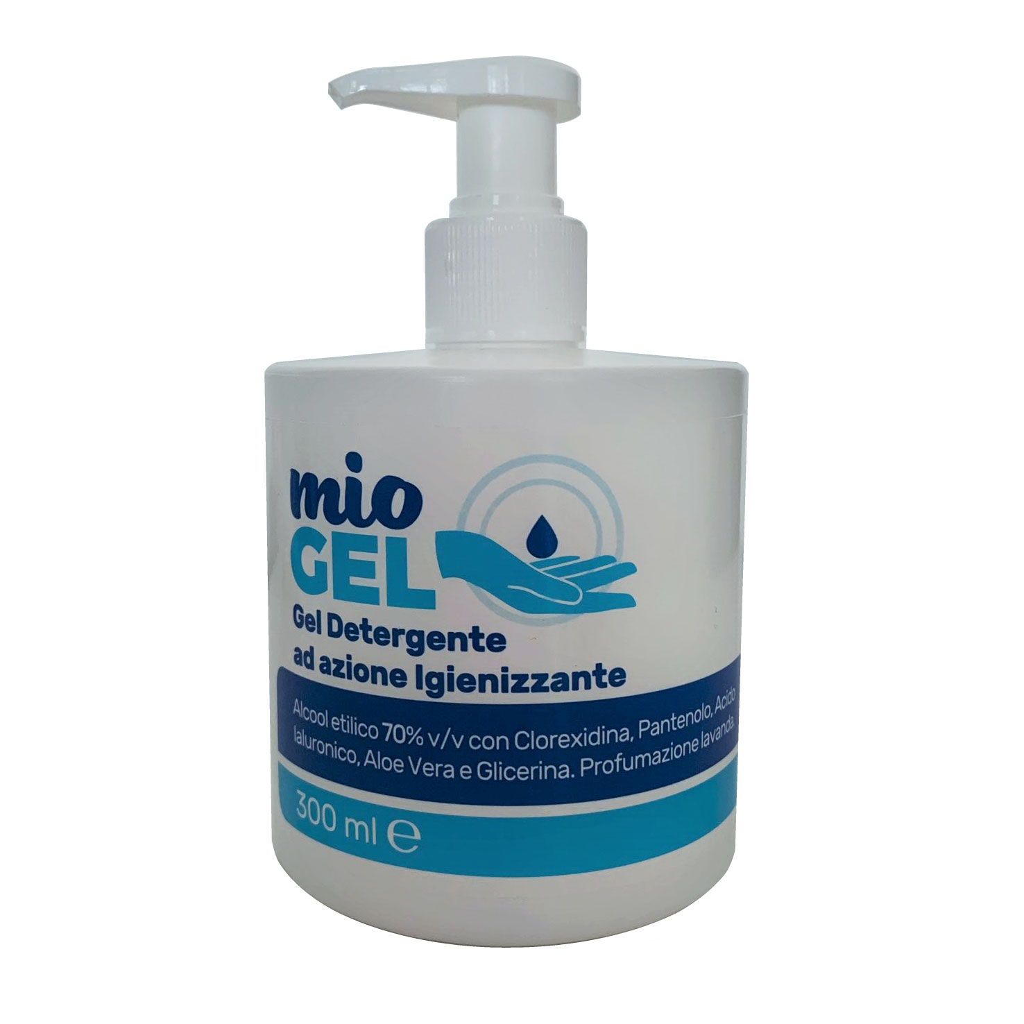 Gel detergente ad azione igienizzante con Acido Ialuronico e Aloe (dispenser da 300 ml)